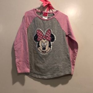 Disney Flippy sequin Minnie raglan tee as 6
